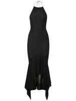 Viscose Jersey Long Halter Dress