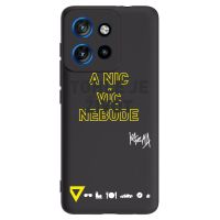 Silikónový čierny obal pre Motorola Edge 50 Neo - Kazma - TOHLE JE ŽIVOT A NIC VÍC NEBUDE