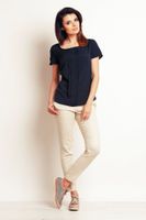 Infinite You Woman's Blouse M098 Navy Blue