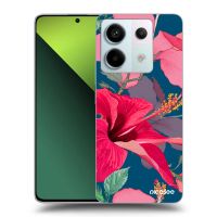 Silikónový čierny obal pre Xiaomi Redmi Note 13 Pro 5G - Hibiscus