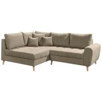 MID.YOU ROHOVÁ SEDAČKA, textil, kompozitní dřevo, pískové barvy