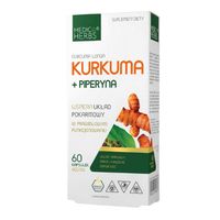 MEDICA HERBS - Kurkuma + Piperyna 602mg - 60caps.