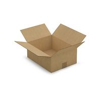 25 x Kartonová krabice 350x270x140mm, hnědá, klopová,třívrstvá vlnitá lepenka (3VVL) | RAJA
