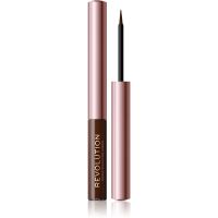 Makeup Revolution Super Flick tekući eyelineri nijansa Brown 2,4 ml