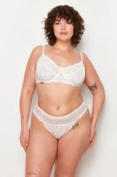 Trendyol Curve White Lace Underwear Set