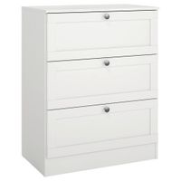 MID.YOU KOMODA, biela, 70,2/88,95/41,5 cm