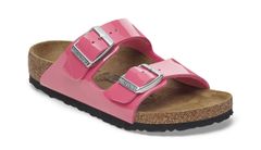 Birkenstock Arizona Kids BS Birko-Flor Patent Regular Fit Detské - Sandále Birkenstock - Ružová - 1029451-31 - Size: 31