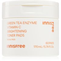 innisfree Green Tea Vitamin C Brightening Toner Pads tonisierende Pads für hydratisierte und strahlende Haut 60 St.