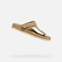 Beige women's flip-flops Geox Sandybett - Women's
