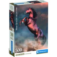 Clementoni puzzle 500  Divoký červený hřebec