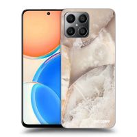 Silikónový prehľadný obal pre Honor X8 4G - Cream marble