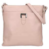 Női bőr crossbody kézitáska Italia Gotta - rózsaszín