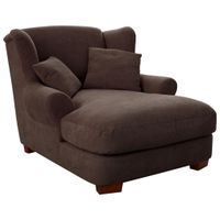 Sit & More XXL KRESLO, textil, tmavohnedá
