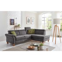 Sit & More ROHOVÁ SEDACIA SÚPRAVA, textil, antracitová