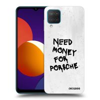 Silikónový čierny obal pre Samsung Galaxy M12 M127F - White Dollar