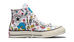 Converse x Hello Kitty And Friends Chuck 70 Stickers 4.5 - Dámske - Tenisky Converse - Biele - A17696C - Veľkosť: 39
