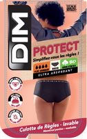 DIM MENSTRUAL NIGHT BOXER - Night and day menstrual panties - black