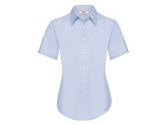 FRUIT OF THE LOOM F16•LADIES SHORT SLEEVE OXFORD SHIRT