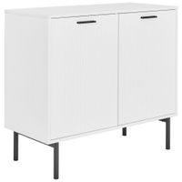 MID.YOU ŠIROKÁ KOMODA, čierna, biela, 90/80/40 cm