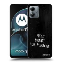 Silikónový čierny obal pre Motorola Moto G14 - Black Fuel