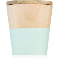 Wax Design Wood Candle Green Tea ароматна свещ 9 см