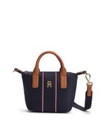 TOMMY HILFIGER Ručna torbica 'POPETTE'  morsko plava / smeđa / zlatna