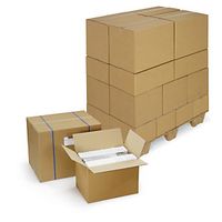 10 x Kartonová krabice 380x380x320mm, hnědá, klopová,pětivrstvá vlnitá lepenka (5VVL) RAJA