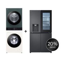 SET - LG WashTower WT1210EGF + Chladnička InstaView™ GMG960EVEE