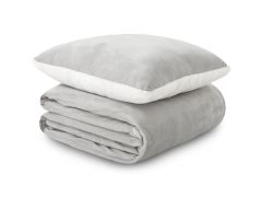 Dormeo sada warm hug šedá 130x190 cm šedá