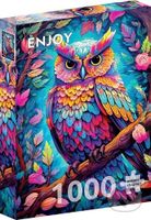 Oslnivá sova - puzzle z kategorie Umělecké