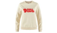 Fjällräven Logo Sweater W Chalk White-Flame Femei - Hanorace și bluze cu glugă Fjällräven - Alb - F84143-113-214-S - Size: S