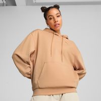 Puma ESS Relaxed Fit Hoodie Damen | Mit Plain | Warm Beige | Größe: L