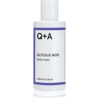 Q+A Glycolic Acid gyengéd bőrhámlasztó tonik A.H.A.-val (Alpha Hydroxy Acids) 100 ml