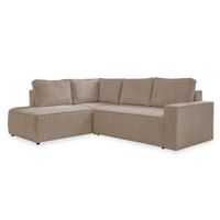 MID.YOU ROHOVÁ SEDAČKA, textil, šedohnědá