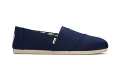 Toms Alpargata Navy Recycled Cotton Canvas