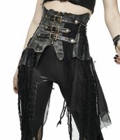 Žensko krilo (pas) DEVIL FASHION - Anachronistic Fantasy Steampunk Faux Leather Distressed XS-M