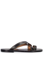 10mm Jinsay Leather Flat Sandals