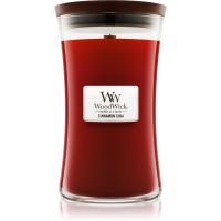 Woodwick Cinnamon Chai mirisna svijeća s drvenim fitiljem 609,5 g