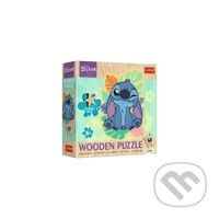 Dřevěné obrysové puzzle Stitch (50 dílků) - puzzle z kategorie 15 - 60 dílků