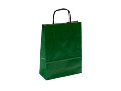 300 ks - Papierová taška zelená 180x80x240mm