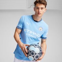 Puma Manchester City 24/25 Authentic Heimtrikot Herren | Light Blue/Marine Blue | Größe: 3XL