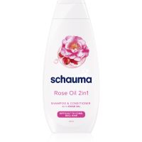 Schwarzkopf Schauma Rose Oil шампоан и балсам 2 в1 за по-лесно разресване на косата 400 мл.