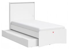 Študentská posteľ 100x200cm s prístelkou vendella - biela