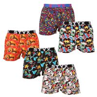 5PACK pánské trenky Styx art sportovní guma vícebarevné (5B1460134) XL