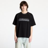 T-shirt PLEASURES Crumble Heavyweight Raglan Black L