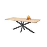 P & B JEDÁLENSKÝ STÔL, dub, čierna, farba duba, 200/100/76 cm