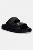 Tommy Hilfiger papuci pentru femei, din piele DOUBLE STRAP LEATHER SANDAL