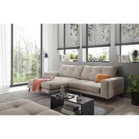 Livetastic ROHOVÁ SEDAČKA, textil, sivobéžová