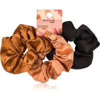 Revolution Haircare Satin Scrunchie gumki do włosów odcień Black/Blush/Nude 3 szt.