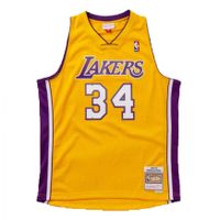 Mitchell & Ness Los Angeles Lakers Shaquille O'neal Swingman Jersey - Pánske - Dres Mitchell & Ness - Žlté - SMJYGS18179-LALLTGD99SON - Veľkosť: L